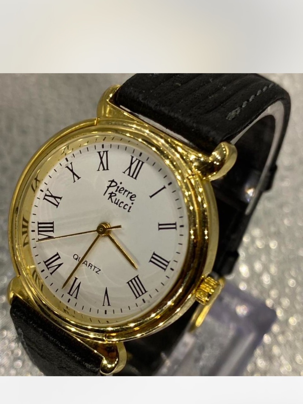*** Pierre Rucci  ^^^ Gold-Tone Classic Roman Numeral Watch  ***